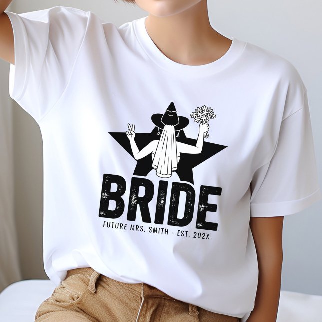 Minimal Bride Floral  T-Shirt (Creator Uploaded)