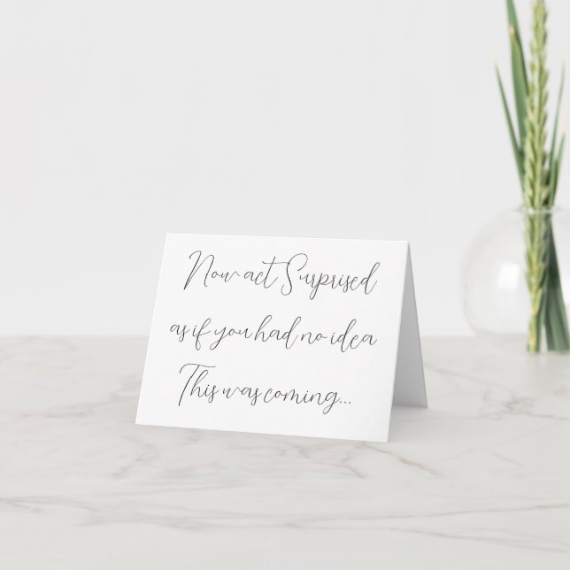 Minimal Bridesmaid Proposal Folded Card (Front)