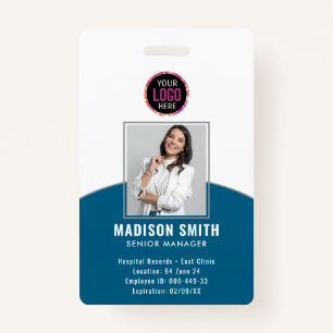  Minimal Business Employee Photo   ID Card Badge