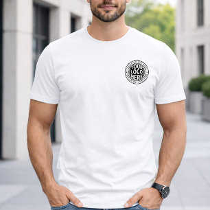 Minimal Business Name And Custom Brand Logo T-Shirt