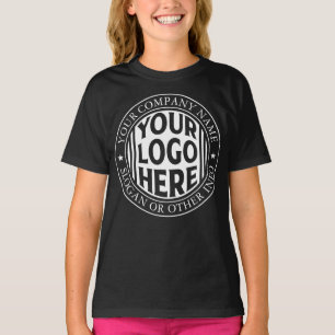 Minimal Business Name And Custom Brand Logo T-Shirt