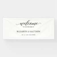Minimal Calligraphy Script Wedding Welcome