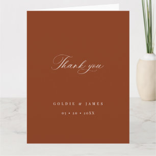 Minimal Calligraphy Wedding Gift Thank You Cards 