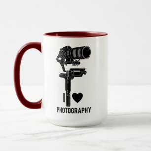 Minimal Camera Illustration Photography Mug