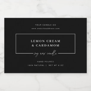 Minimal Candle Jar Sticker Product Label