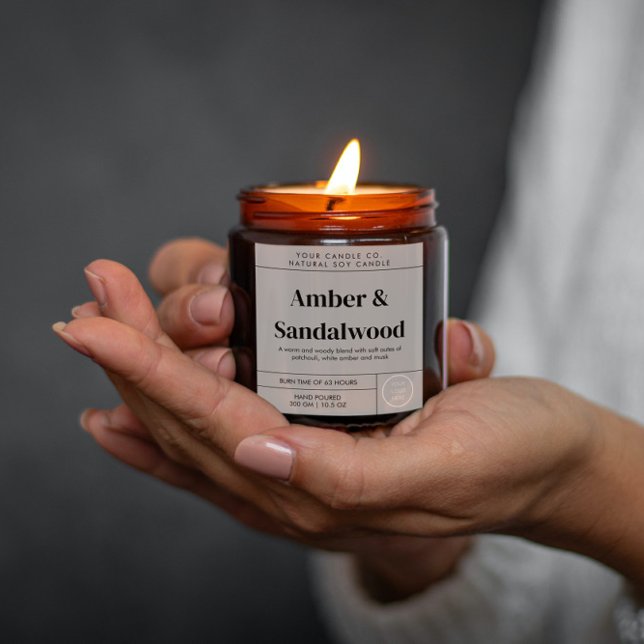 Minimal Candle Label Template Customisable Label (Creator Uploaded)