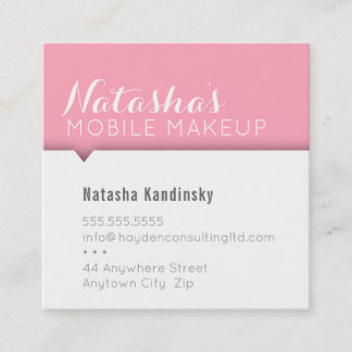MINIMAL CARD simple modern clean bold pink