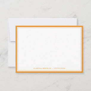 Minimal Carrot Flat Note Card