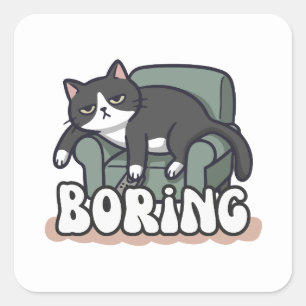 Minimal Cat Lover Sticker cat dad