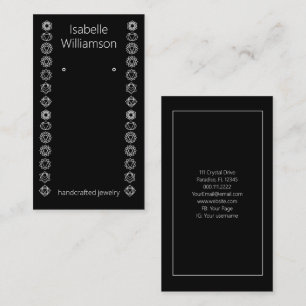 Minimal Chakras Handmade Jewellery Earring Display Business Card