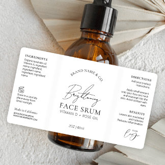 Minimal Chic Logo Serum 2OZ Dropper Pump Bottle