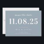 Minimal Chic Wedding Date Non-Photo Save The Date<br><div class="desc">Personalize this minimal chic design wedding save the date with all of your details.</div>