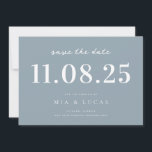 Minimal Chic Wedding Date Non-Photo Save The Date<br><div class="desc">Personalize this minimal chic design wedding save the date with all of your details.</div>