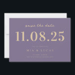 Minimal Chic Wedding Date Non-Photo Save The Date<br><div class="desc">Personalize this minimal chic design wedding save the date with all of your details.</div>