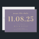 Minimal Chic Wedding Date Non-Photo Save The Date<br><div class="desc">Personalize this minimal chic design wedding save the date with all of your details.</div>