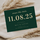 Minimal Chic Wedding Date Non-Photo Save The Date<br><div class="desc">Personalize this minimal chic design wedding save the date with all of your details.</div>