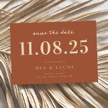 Minimal Chic Wedding Date Non-Photo Save The Date<br><div class="desc">Personalize this minimal chic design wedding save the date with all of your details.</div>
