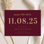 Minimal Chic Wedding Date Non-Photo Save The Date<br><div class="desc">Personalize this minimal chic design wedding save the date with all of your details.</div>
