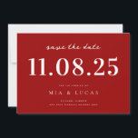 Minimal Chic Wedding Date Non-Photo Save The Date<br><div class="desc">Personalize this minimal chic design wedding save the date with all of your details.</div>