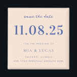 Minimal Chic Wedding Date Non-Photo Save The Date Magnet<br><div class="desc">Personalize this minimal chic design wedding save the date magnet with all of your details.</div>