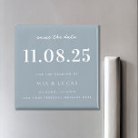 Minimal Chic Wedding Date Non-Photo Save The Date Magnet<br><div class="desc">Personalize this minimal chic design wedding save the date magnet with all of your details.</div>