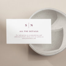 Minimal Chic | White and Burgundy Wedding Details