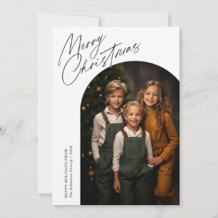minimal christmas arch  holiday card