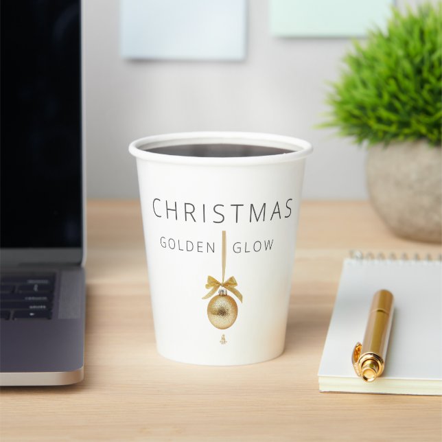 Minimal Christmas Line Art Tree | KaliraArts Paper Cups (Insitu)