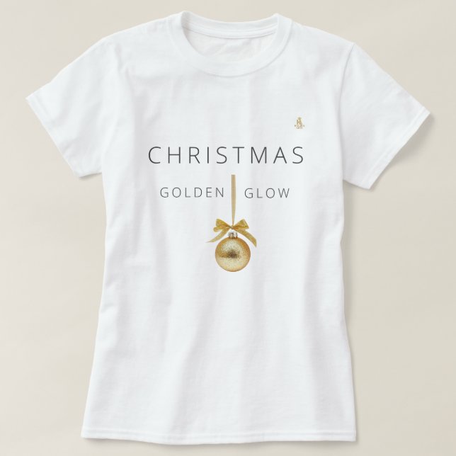Minimal Christmas Line Art Tree | KaliraArts T-Shirt (Design Front)
