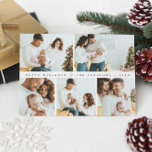 Minimal Christmas Modern Family Photoshoot  Holiday Card<br><div class="desc">Celebrate the holidays with a touch of modern elegance using our Simple Modern Christmas Family Photoshoot Collage Holiday Card. This thoughtfully designed card embraces the spirit of family and the joy of the festive season, allowing you to showcase your cherished memories in a beautiful and customizable layout. Black and white....</div>