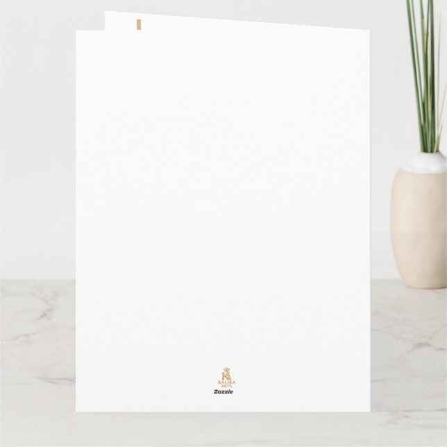 Minimal Christmas Postcard | Line Art Tree | Kalir (Back)