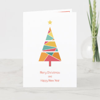 Minimal Christmas tree Christmas card