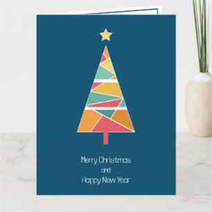 Minimal Christmas tree Christmas card