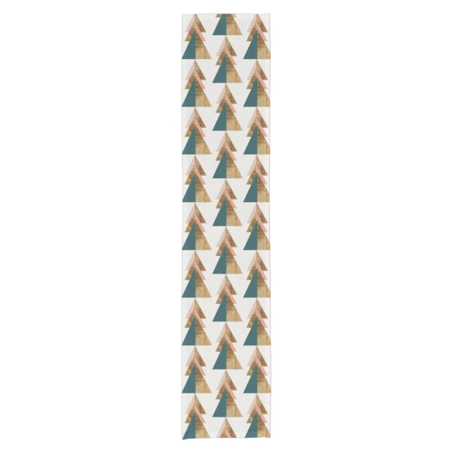 Minimal Christmas Tree Short Table Runner (Front)