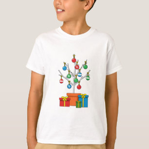 Minimal Christmas Tree with Presents T-Shirt