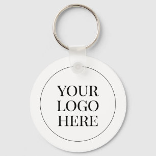 Minimal Classic Business Scannable QR Code Keychain