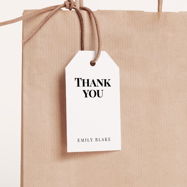 Minimal Classic Business Thank You Hang Tag (Creator Uploaded)