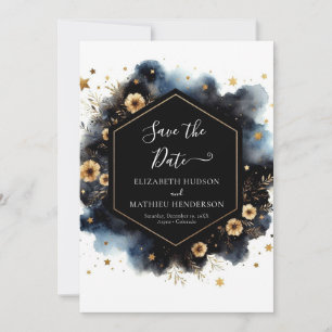 Minimal Classic Celestial Wedding Save The Date