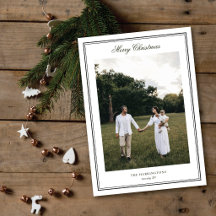 Minimal Classic Merry Christmas Simple Border