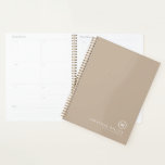 Minimal Classic Monogram Name Date Beige Planner<br><div class="desc">Minimalist Classic Monogrammed Planner Name Date Beige. Simple,  modern minimalist design that you can personalize with your monogram,  name and date,  or text of your choice in classic typography lettering.</div>