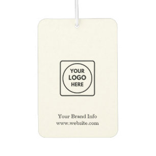Minimal Clean Custom Branded Business Logo Air Freshener