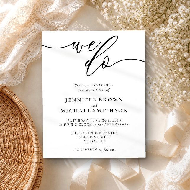 Minimal Clean Simple We Do Budget Flyer (Creator Uploaded)