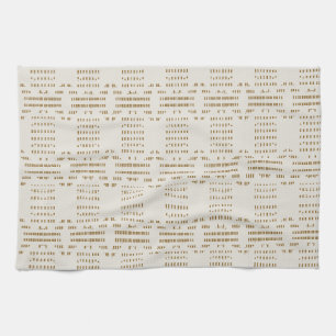 Minimal Coastal Abstract mudcloth boho rustic Kitchen Towel