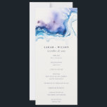 Minimal Coastal Sea Beach Wedding Program Card<br><div class="desc">For any further customisation or any other matching items,  please feel free to contact me at yellowfebstudio@gmail.com</div>