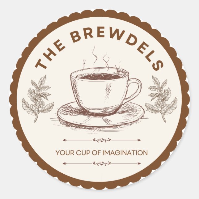 Minimal Coffee Lover Sticker | espresso yourself (Front)