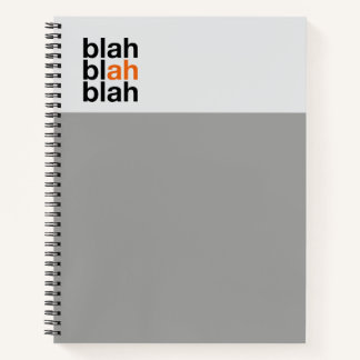 Minimal Color Block Notebook – Blah Blah Blah
