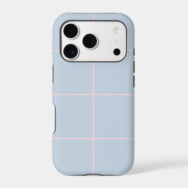 Minimal Color Grid Check Pattern (Back)
