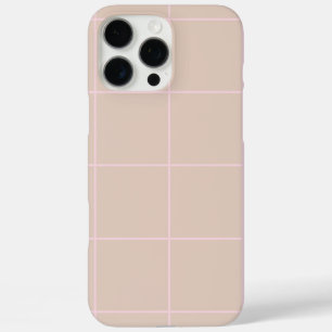 Minimal Color Grid Check Pattern iPhone 16 Pro Max Case
