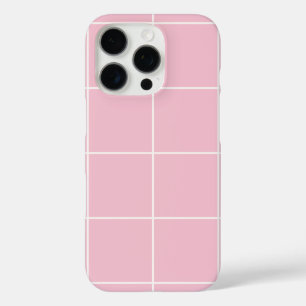 Minimal Color Grid Check Pattern iPhone 16 Pro Case