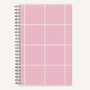 Minimal Color Grid Check Pattern Notebook